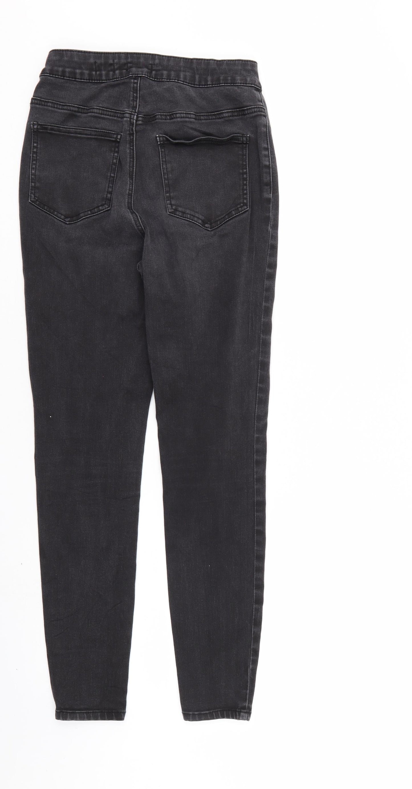 TU Womens Black  Denim Skinny Jeans Size 10 L27 in - Elastic Waist