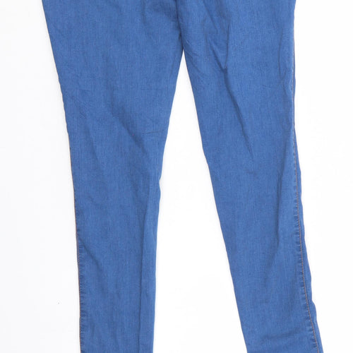 Denim & Co. Womens Blue  Denim Tapered Jeans Size 12 L28 in