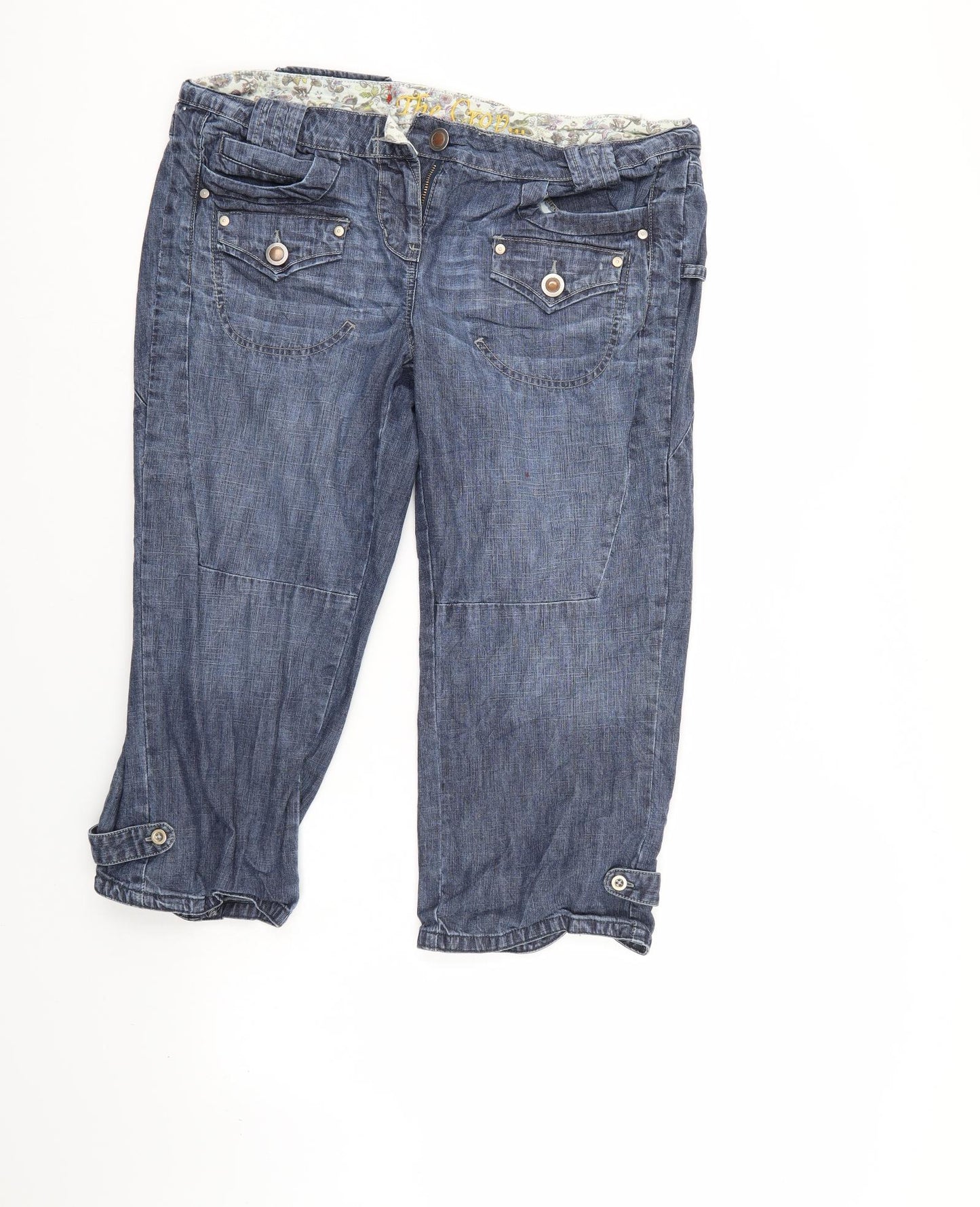 NEXT Womens Blue  Denim Cropped Jeans Size 14 L21 in