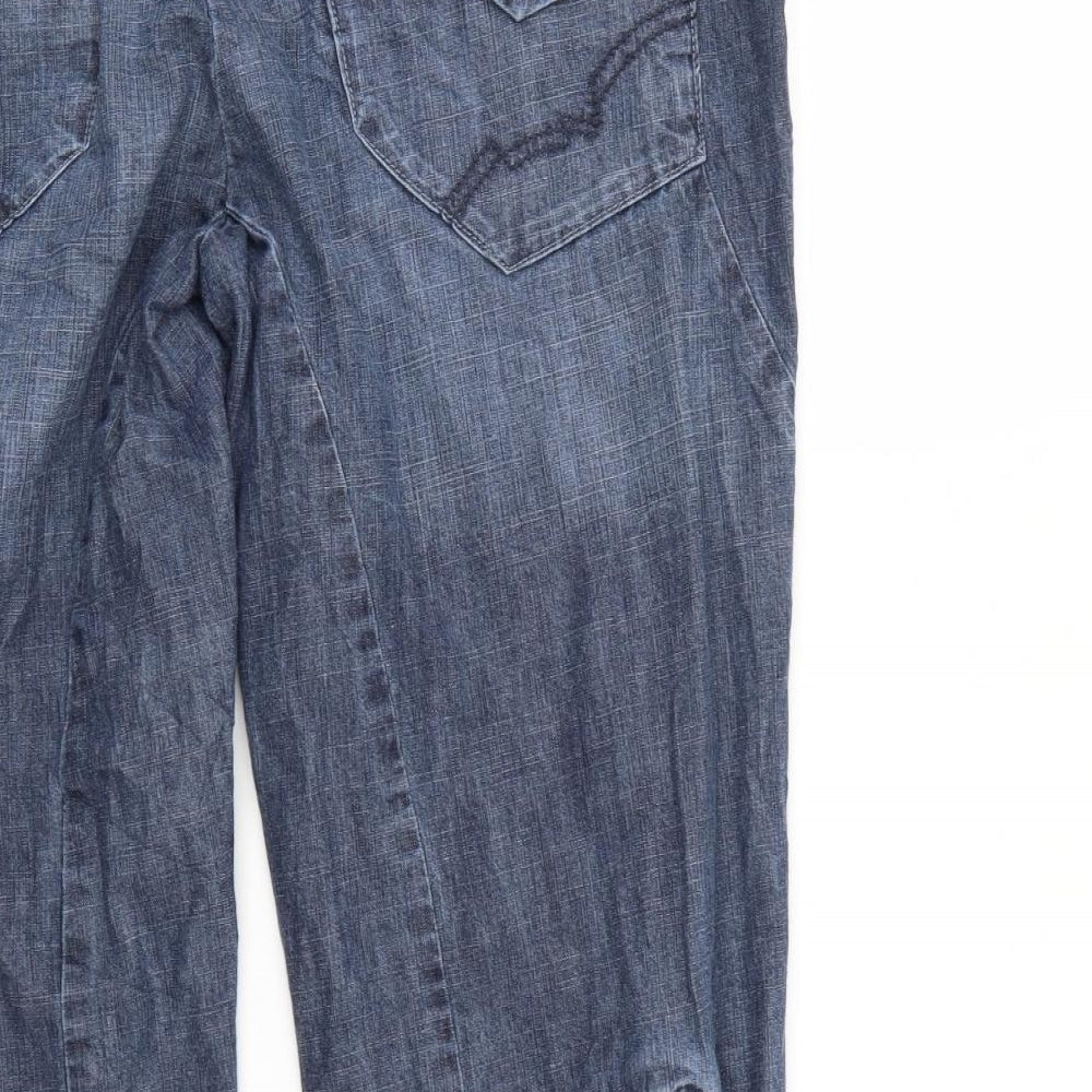 NEXT Womens Blue  Denim Cropped Jeans Size 14 L21 in