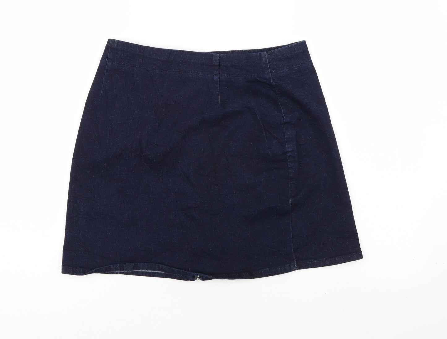 Oasis Womens Blue  Denim A-Line Skirt Size 12