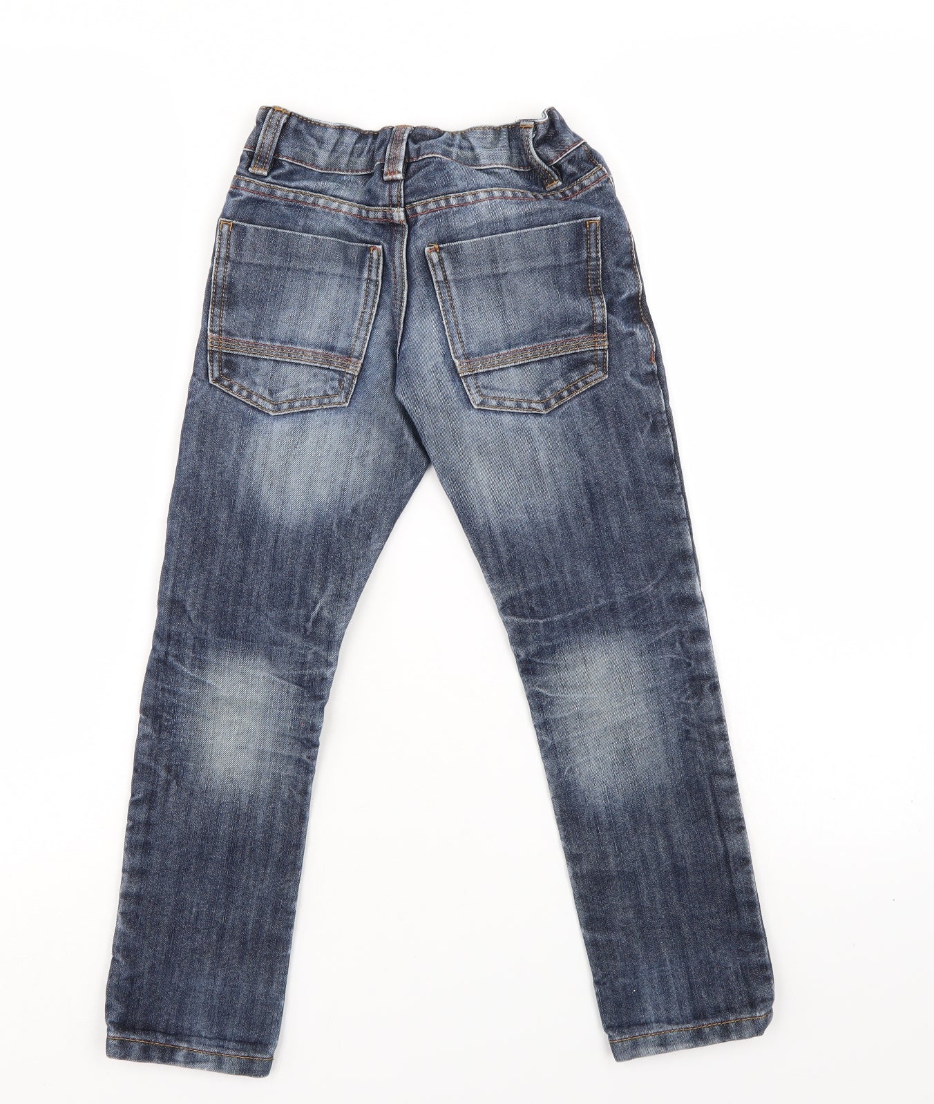 NEXT Boys Blue  Denim Straight Jeans Size 5 Years - distressed