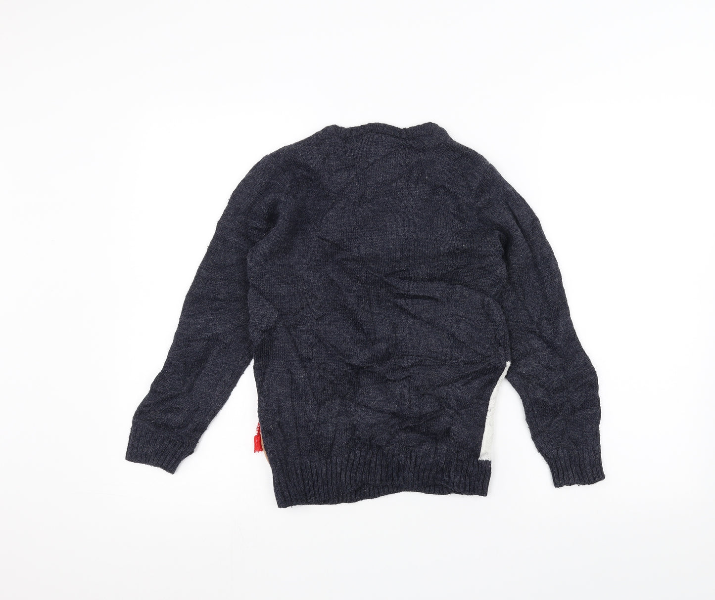 F&F Boys Blue   Pullover Jumper Size 9-10 Years  - Christmas