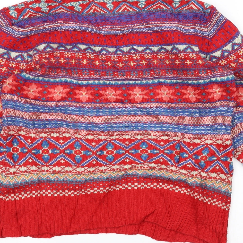 H&M Womens Red  Knit Pullover Jumper Size M  - Christmas  Jumper
