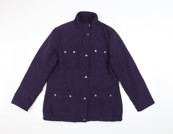 BHS Womens Purple   Pea Coat Coat Size 12