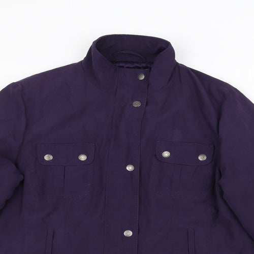 BHS Womens Purple   Pea Coat Coat Size 12