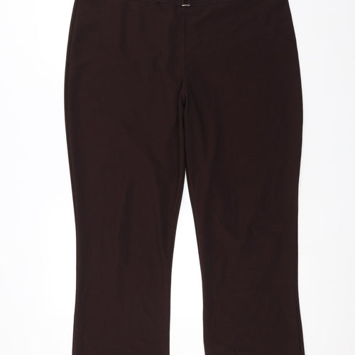Preworn Womens Brown   Trousers  Size 22 L28 in