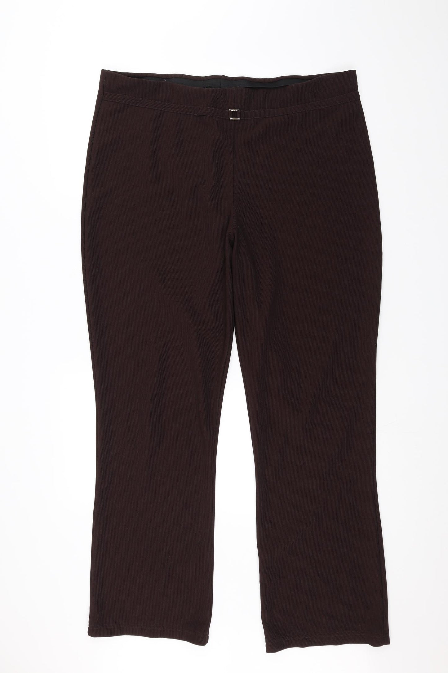 Preworn Womens Brown   Trousers  Size 22 L28 in