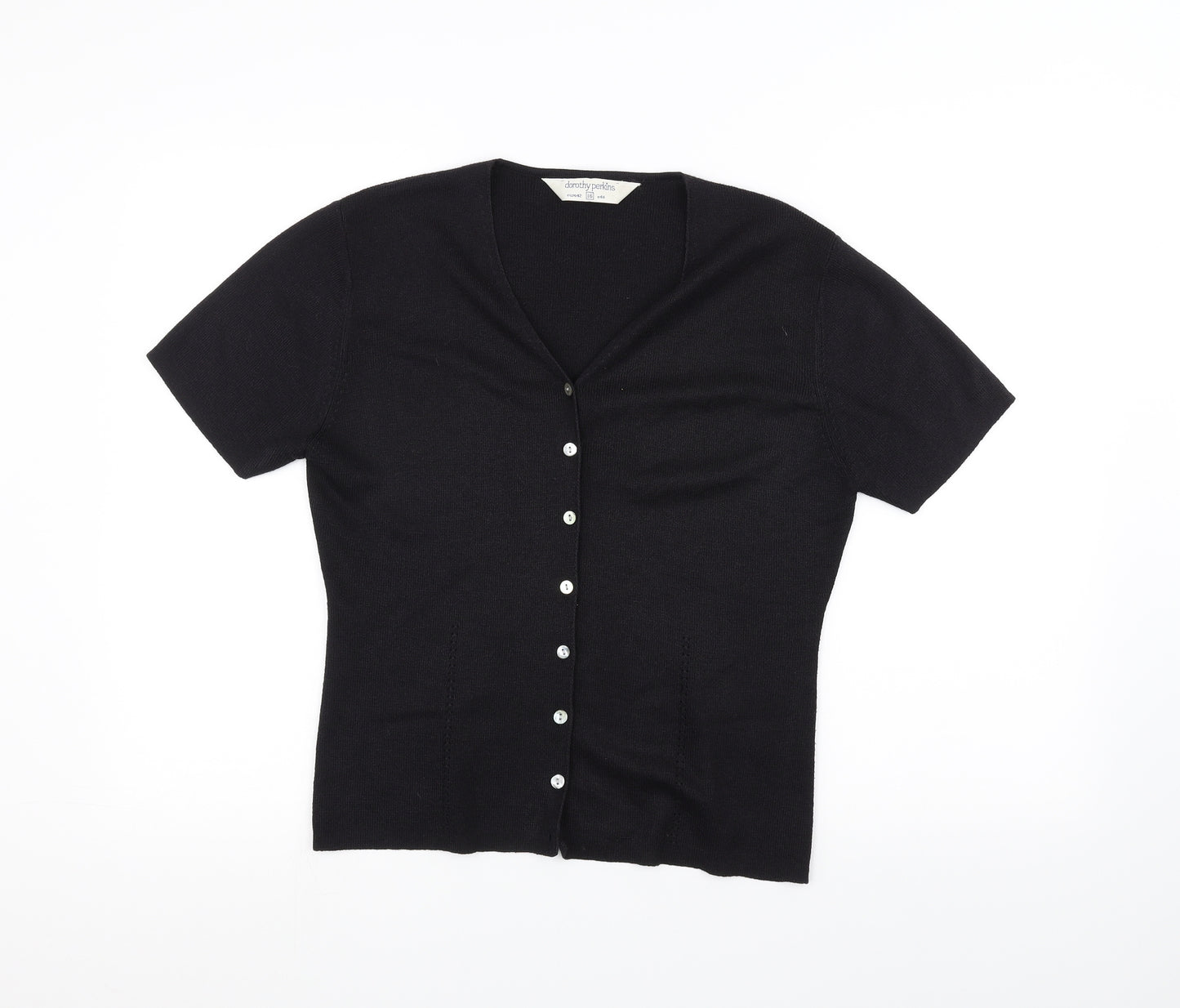 Dorothy Perkins Womens Black   Cardigan Jumper Size 16