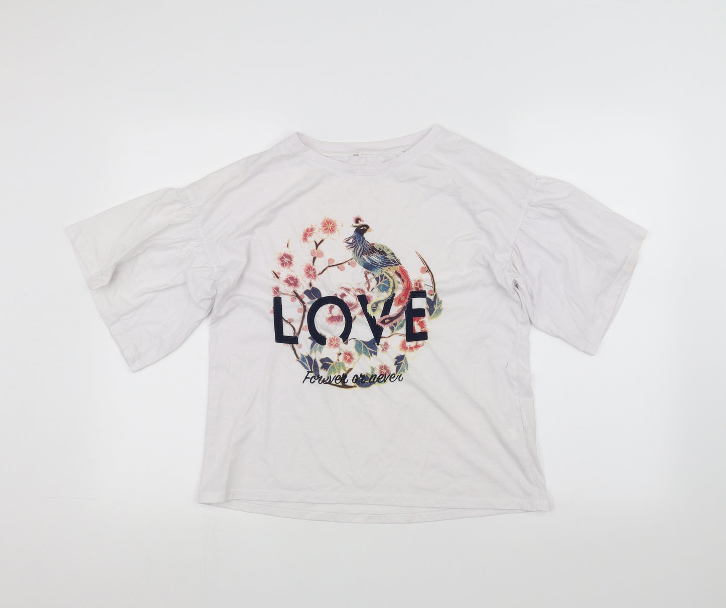 Primark Womens White   Basic T-Shirt Size 12