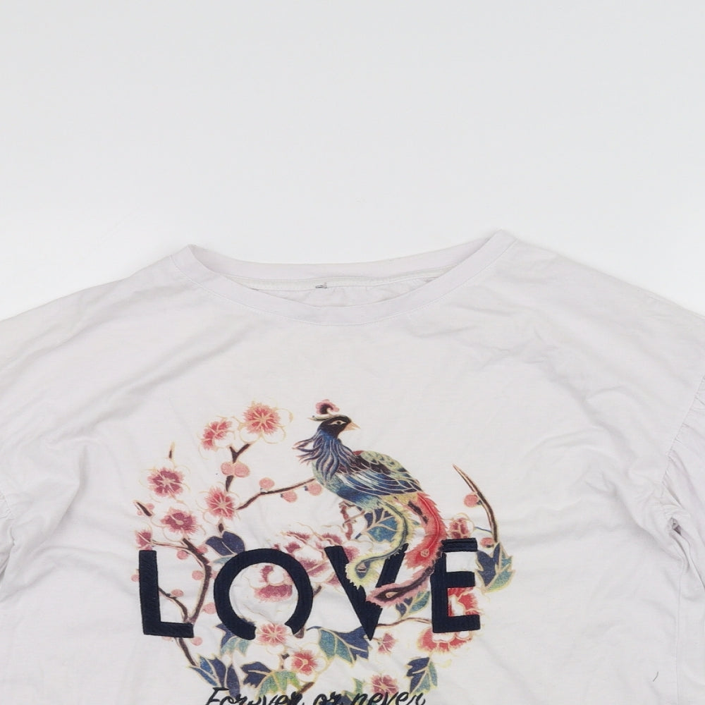 Primark Womens White   Basic T-Shirt Size 12
