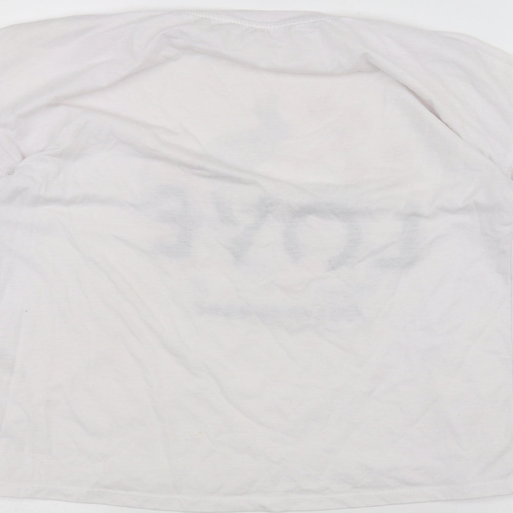 Primark Womens White   Basic T-Shirt Size 12