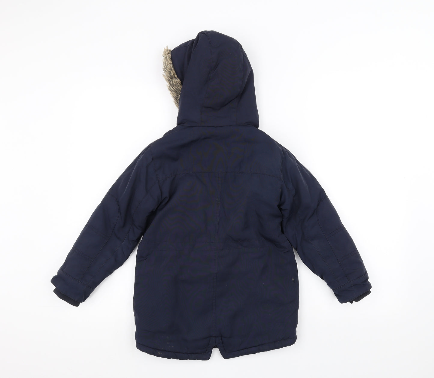 NEXT Boys Blue   Parka Coat Size 5-6 Years