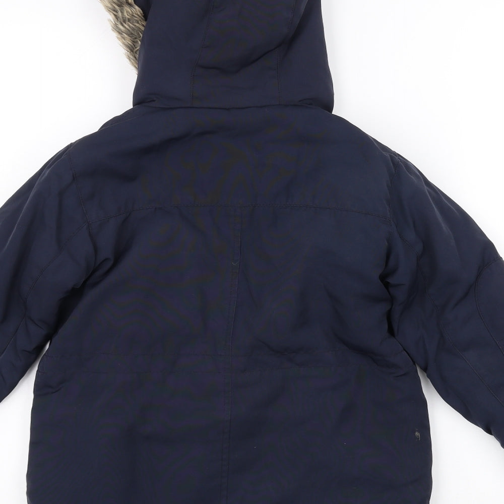 NEXT Boys Blue   Parka Coat Size 5-6 Years