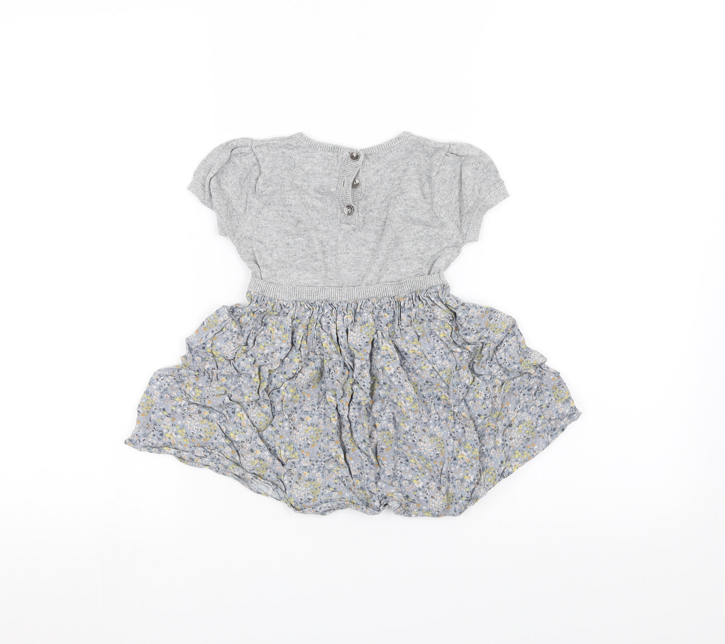 NEXT Baby Grey Floral  A-Line  Size 18-24 Months