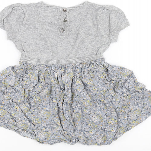 NEXT Baby Grey Floral  A-Line  Size 18-24 Months