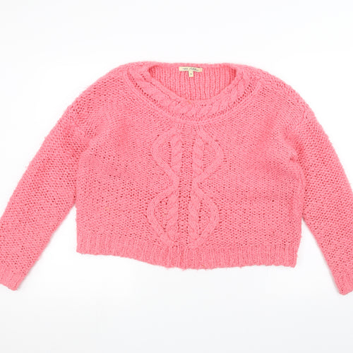 NEXT Womens Pink  Knit Pullover Jumper Size M