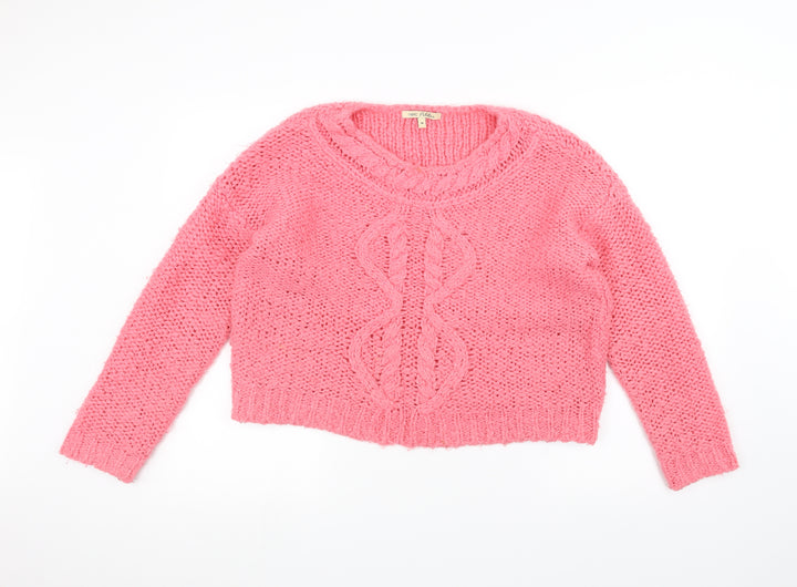 NEXT Womens Pink  Knit Pullover Jumper Size M