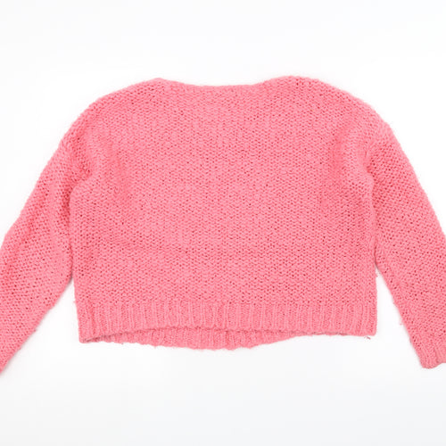 NEXT Womens Pink  Knit Pullover Jumper Size M