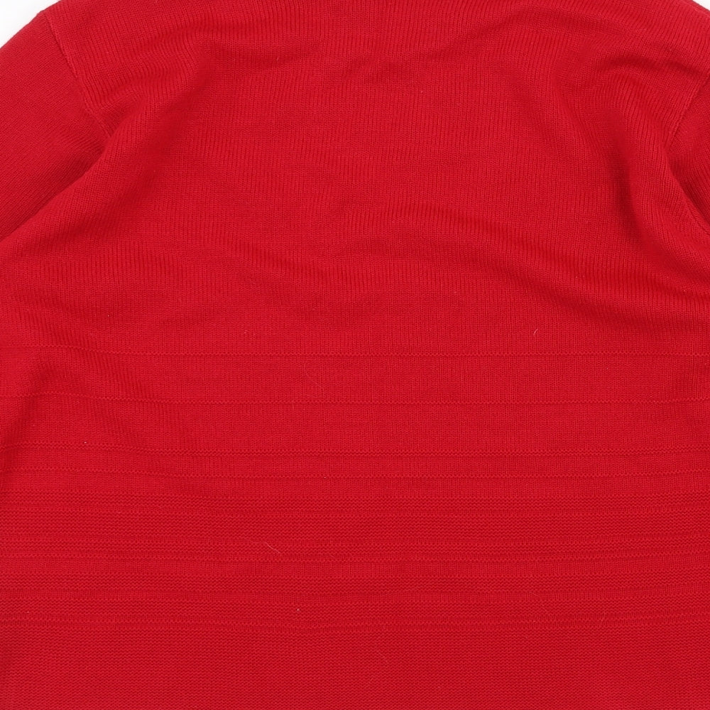 Pure & Natural Womens Red   Pullover Jumper Size L