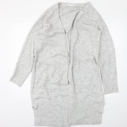 H&M Womens Grey   Cardigan Jumper Size S