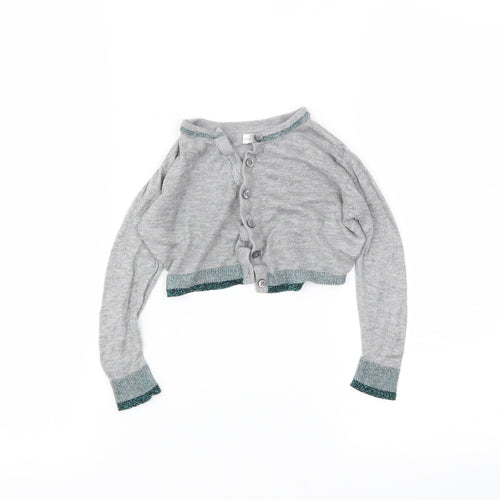 NEXT Girls Grey   Cardigan Jumper Size 3 Years