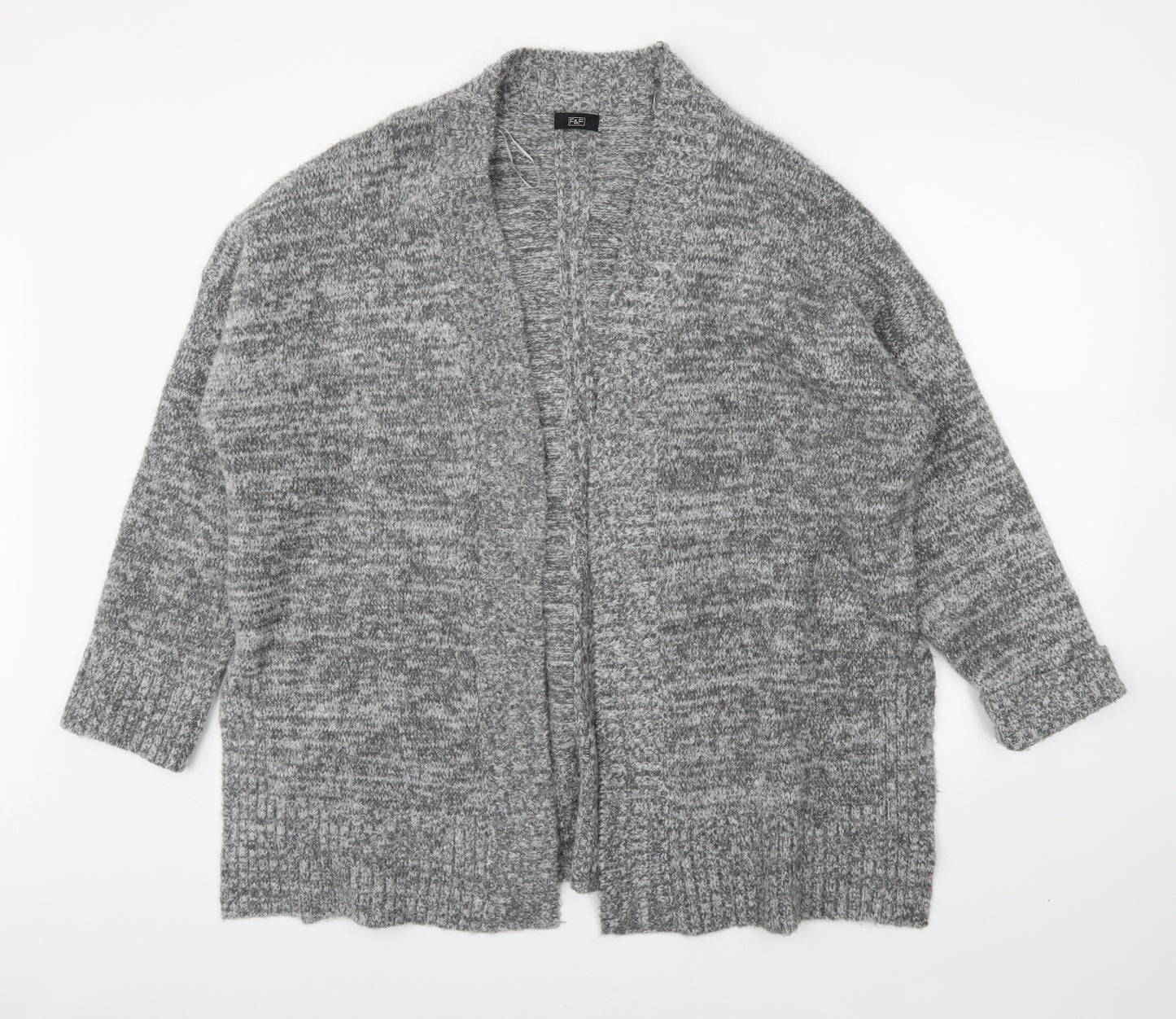 F&F Womens Grey   Cardigan Jumper Size 18