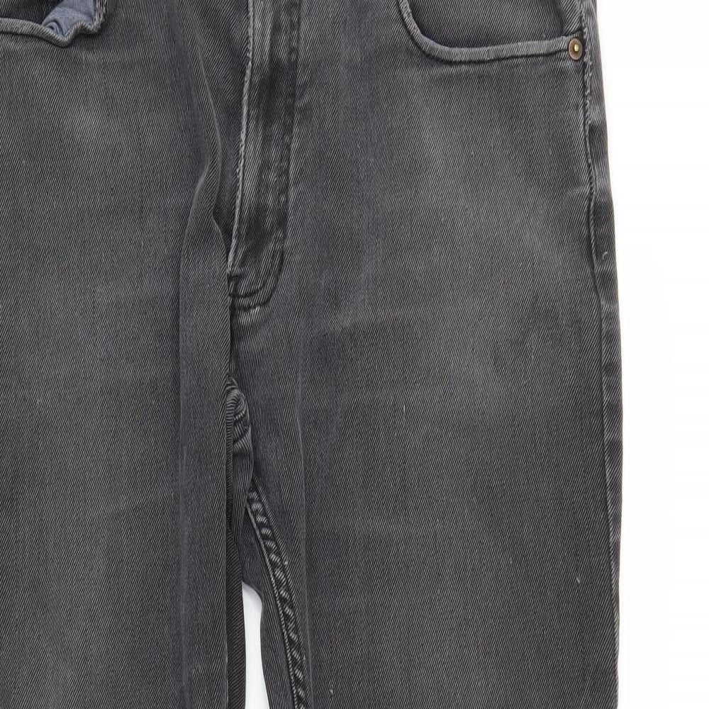 M&S Mens Grey  Denim Straight Jeans Size 38 in L27 in