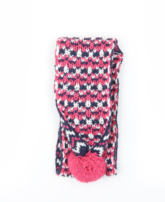 George Girls Blue Herringbone  Scarf Scarves & Wraps One Size