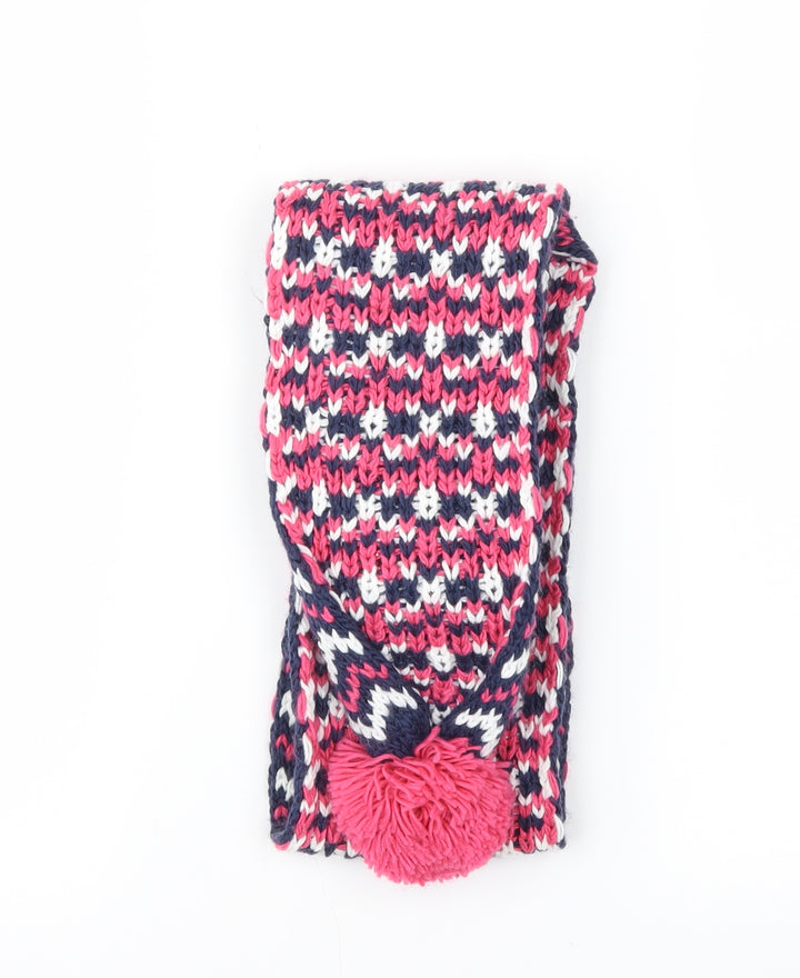 George Girls Blue Herringbone  Scarf Scarves & Wraps One Size