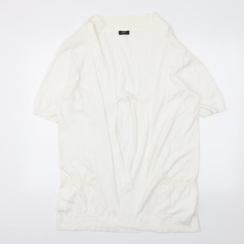F&F Womens Ivory   Wrap Jumper Size 18