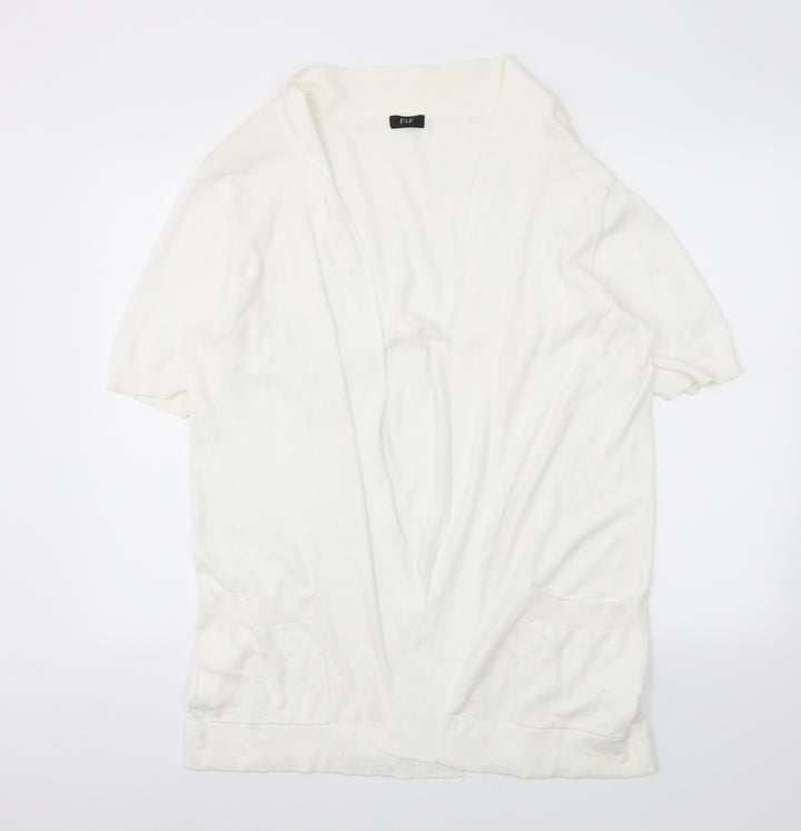 F&F Womens Ivory   Wrap Jumper Size 18
