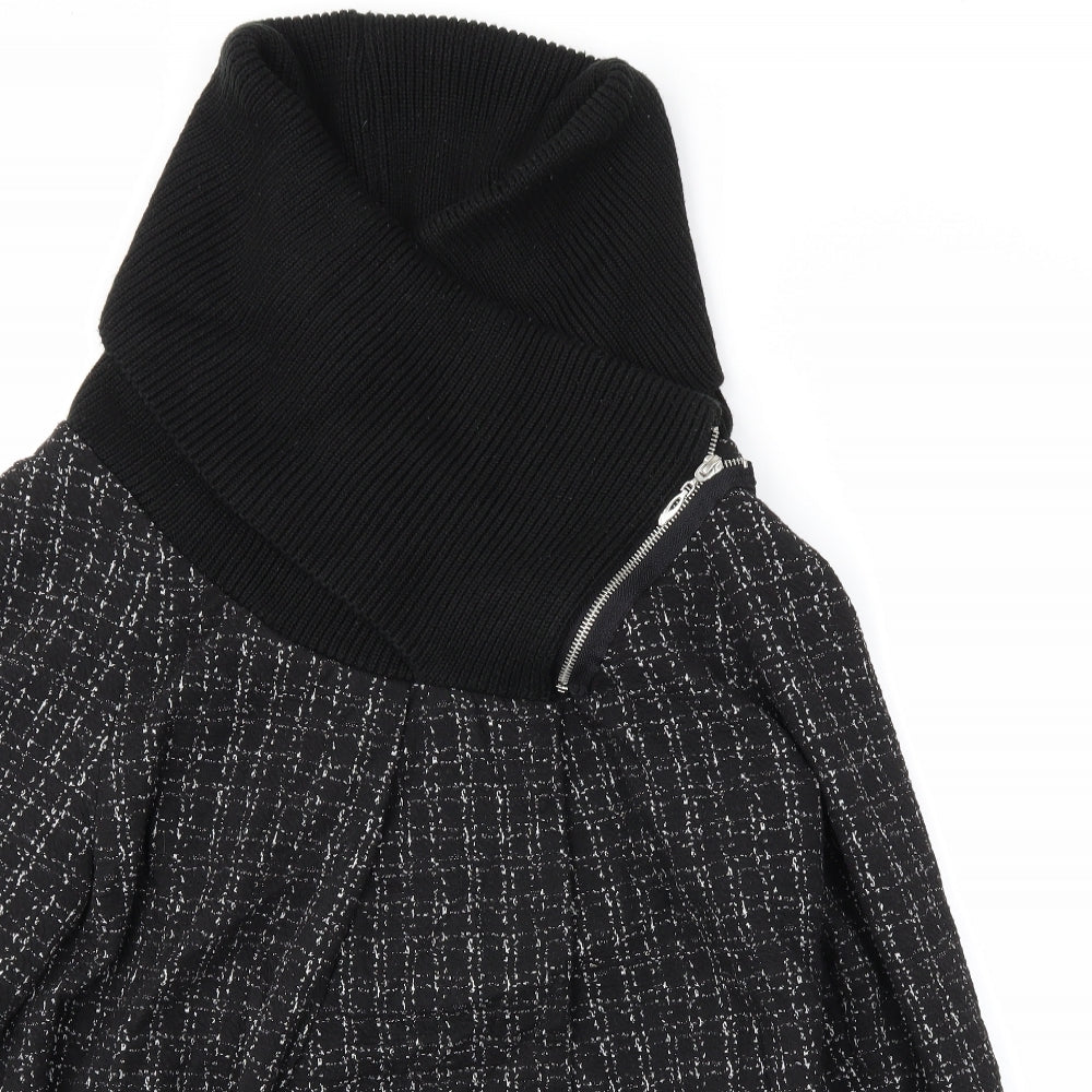 newlook Womens Black Paisley  Kimono Poncho Size 10