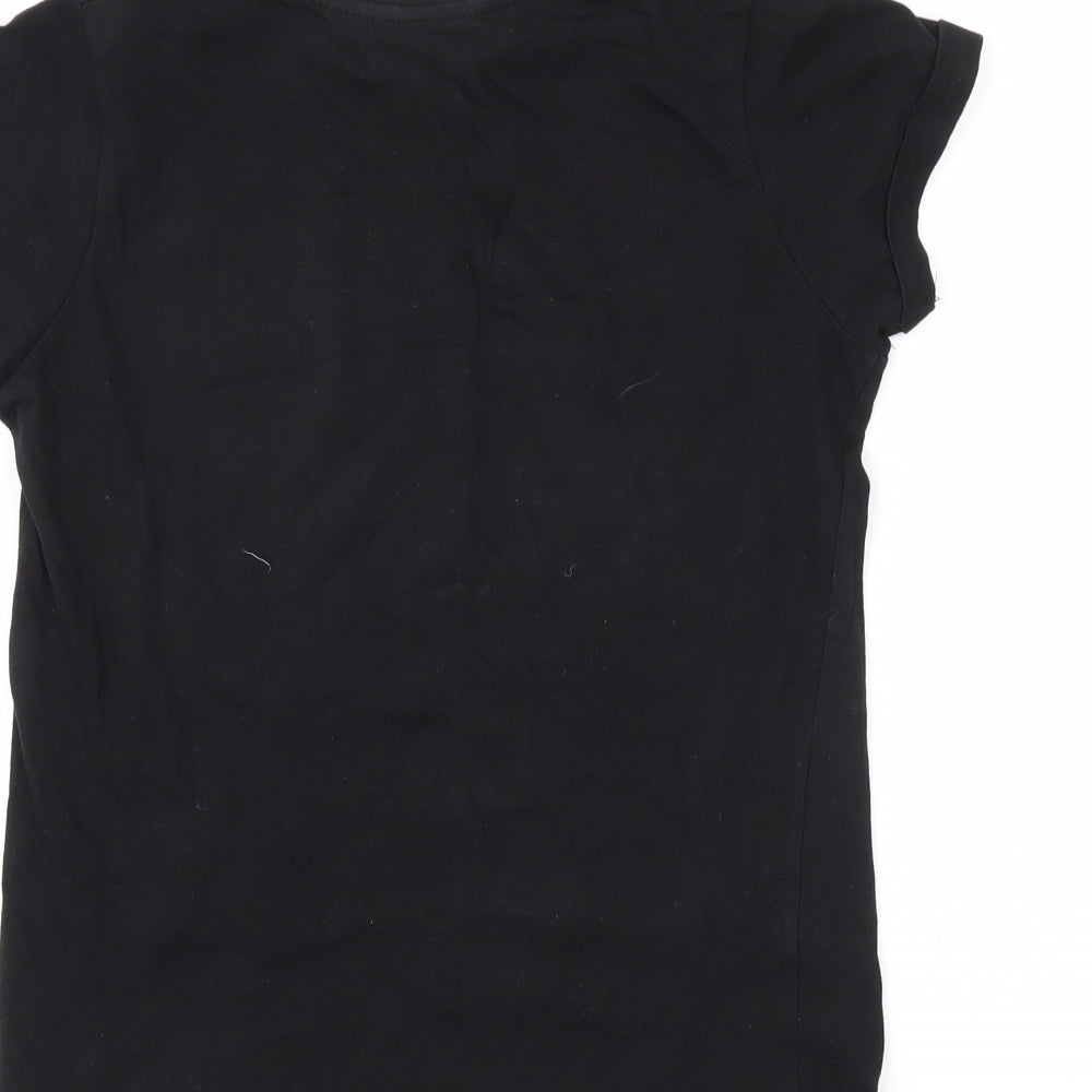 Primark Girls Black   Basic T-Shirt Size 10-11 Years