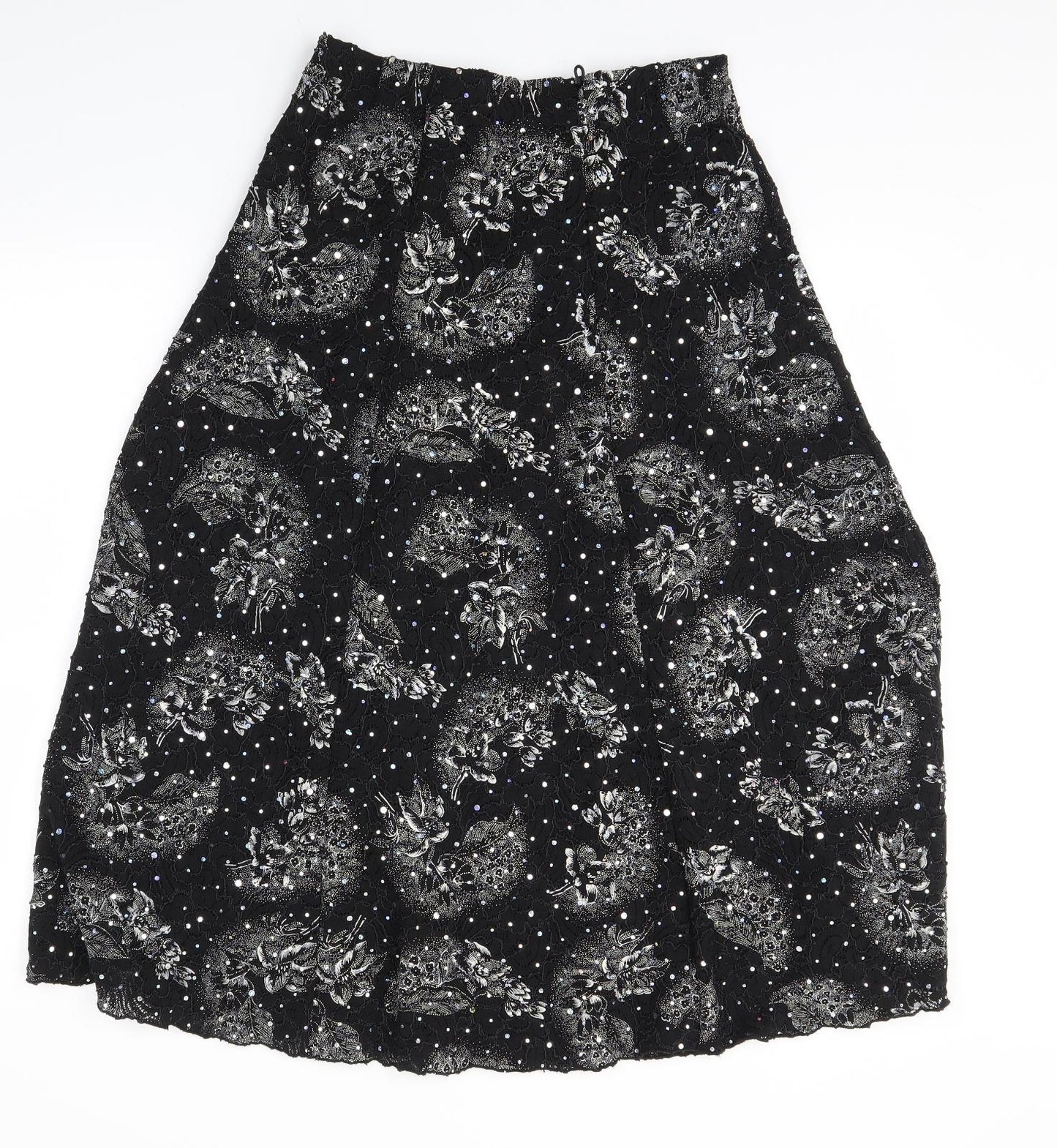 Preworn Womens Black   Swing Skirt Size M