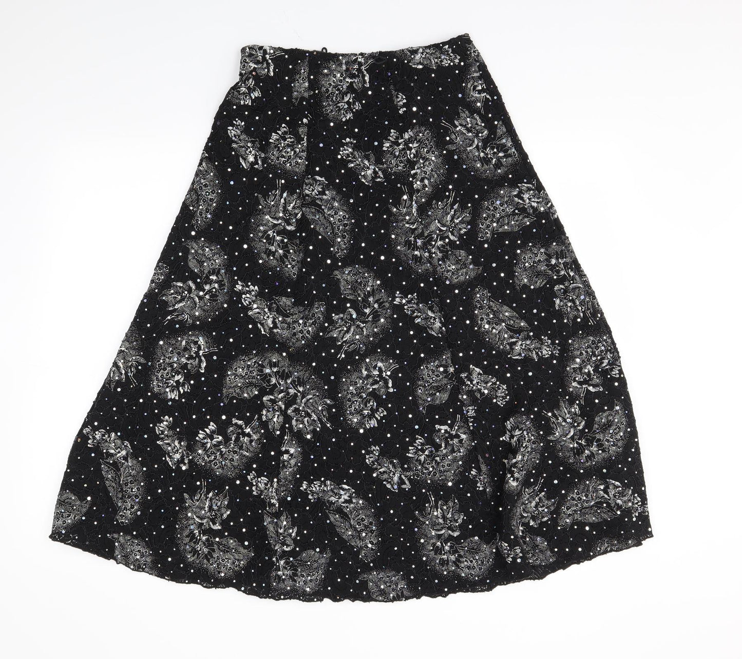 Preworn Womens Black   Swing Skirt Size M