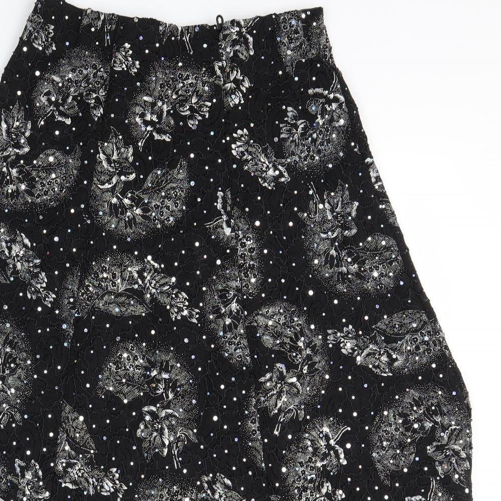 Preworn Womens Black   Swing Skirt Size M
