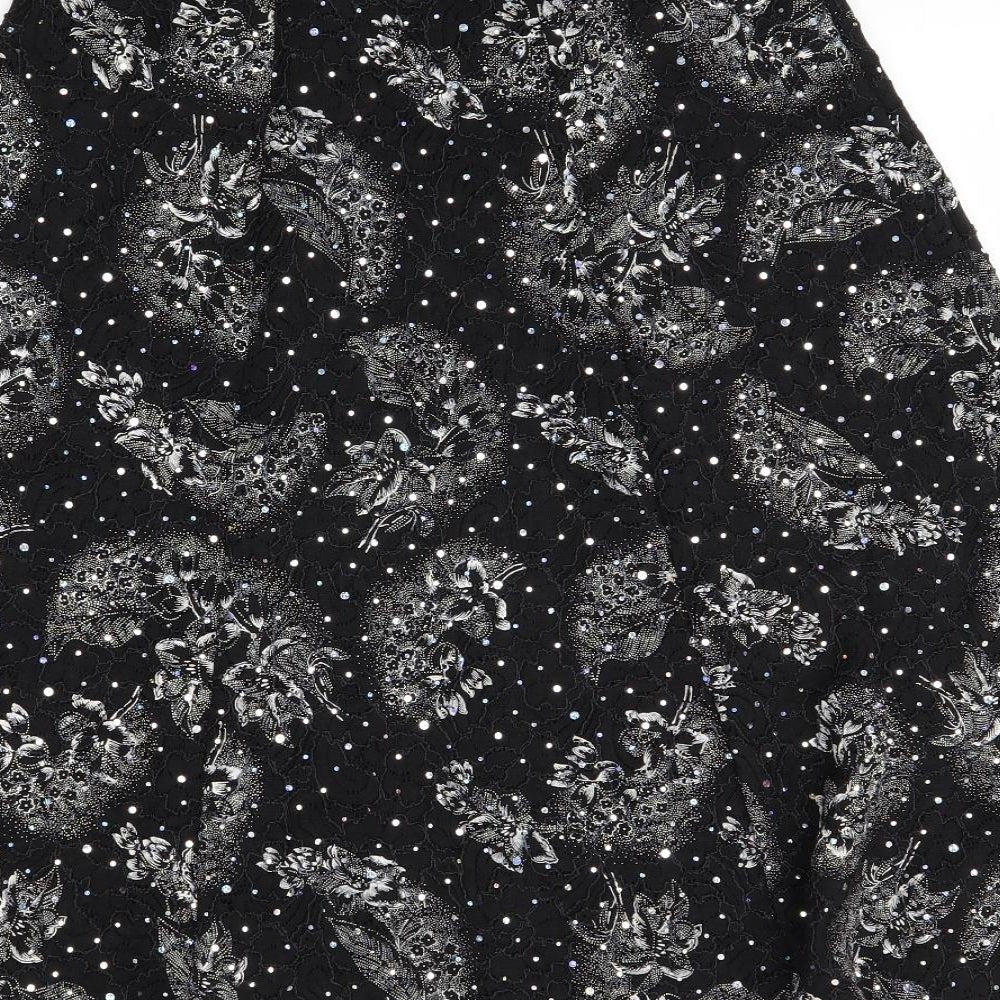 Preworn Womens Black   Swing Skirt Size M