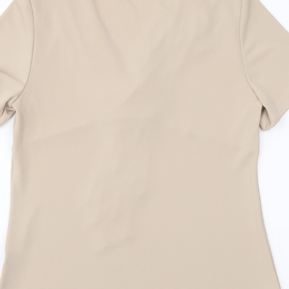 Preworn Womens Beige   Basic Blouse Size 14