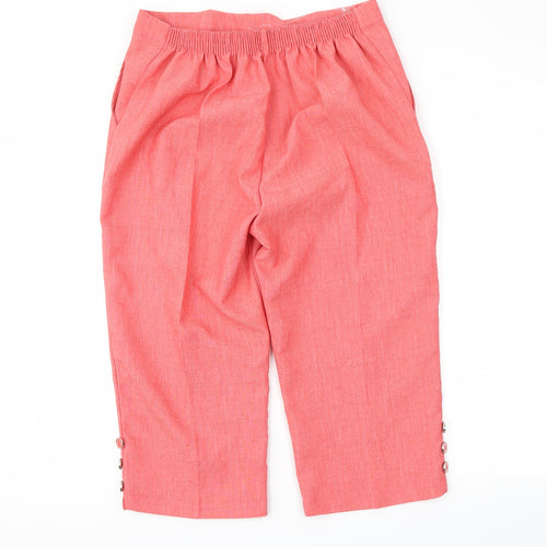 Preworn Womens Red   Cropped Trousers Size 30 in L20 in