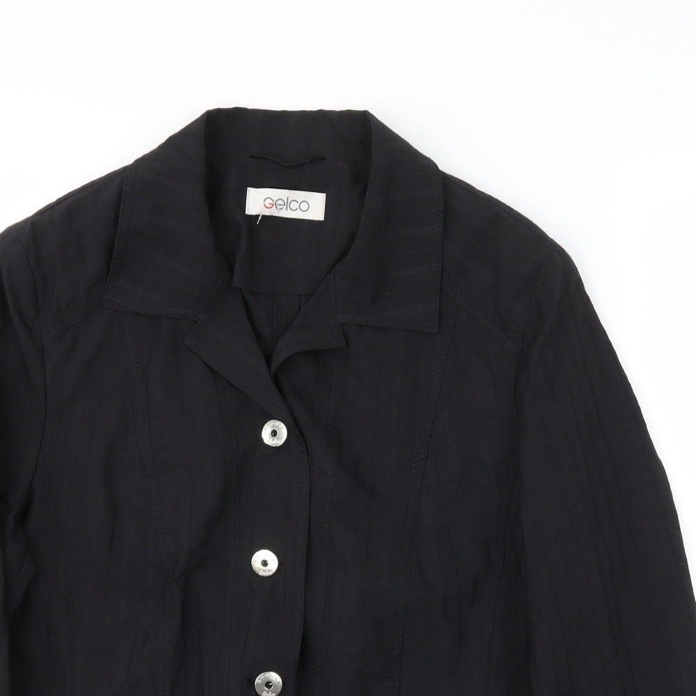 Gelco Womens Black   Jacket Blazer Size 14  - .