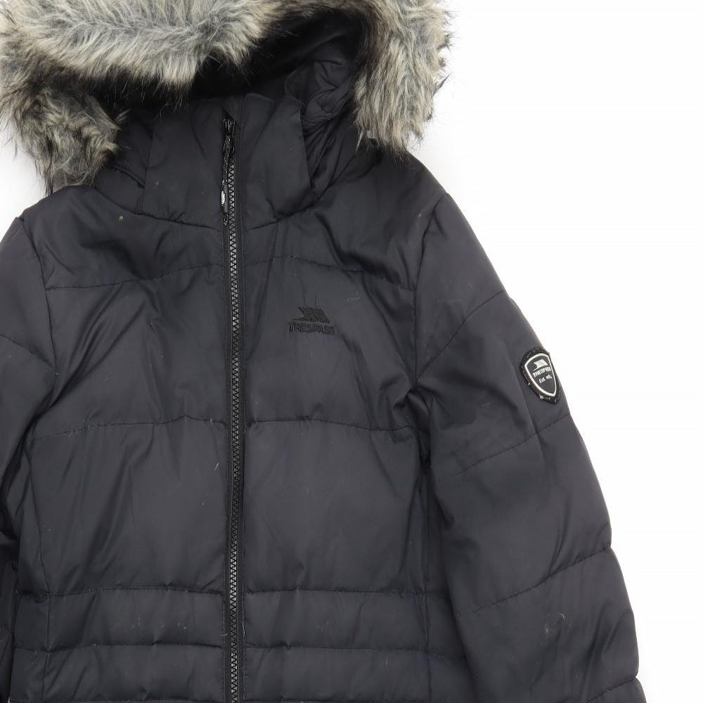 Trespass Mens Black   Puffer Jacket Coat Size XS