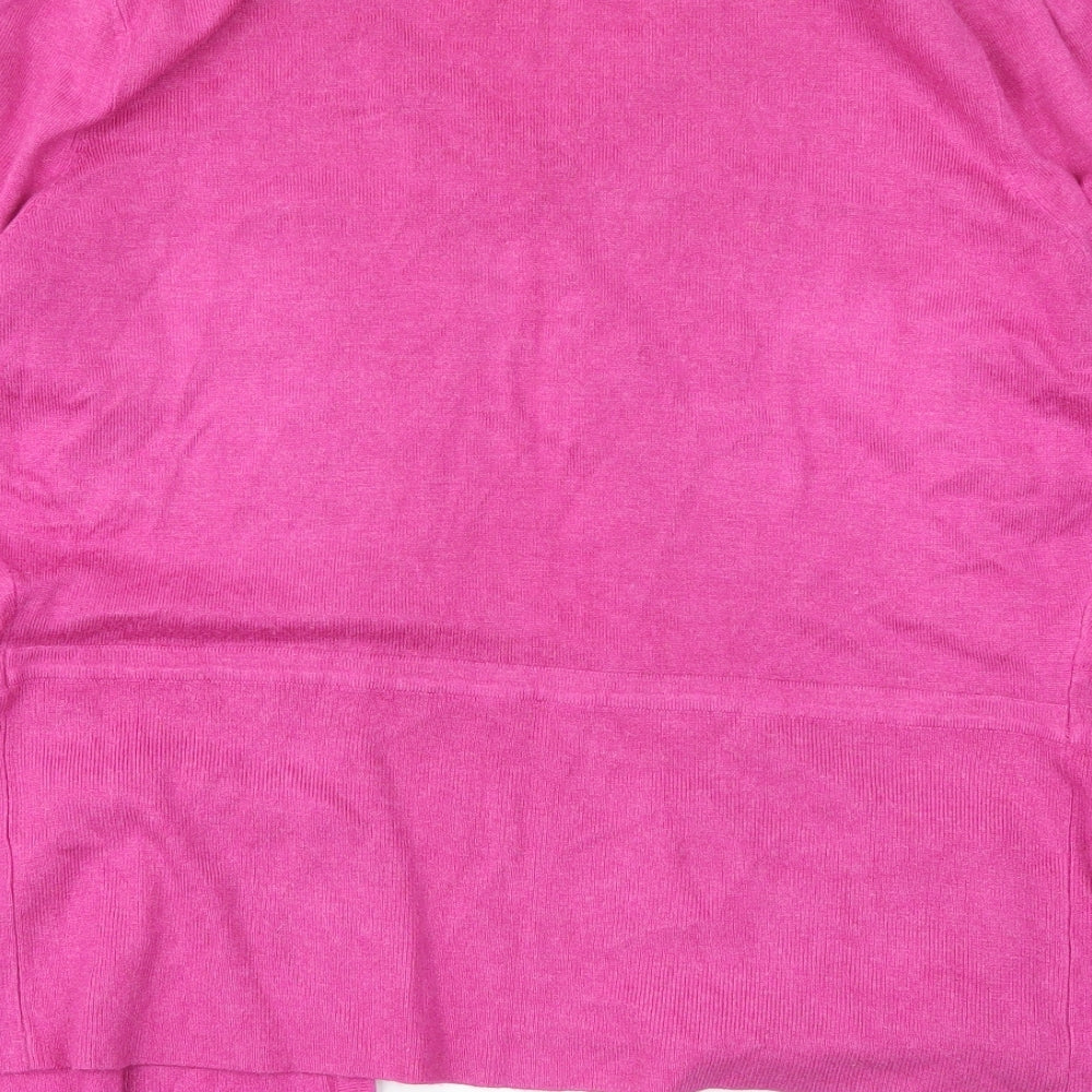 M&Co Womens Purple   Cardigan Jumper Size 12