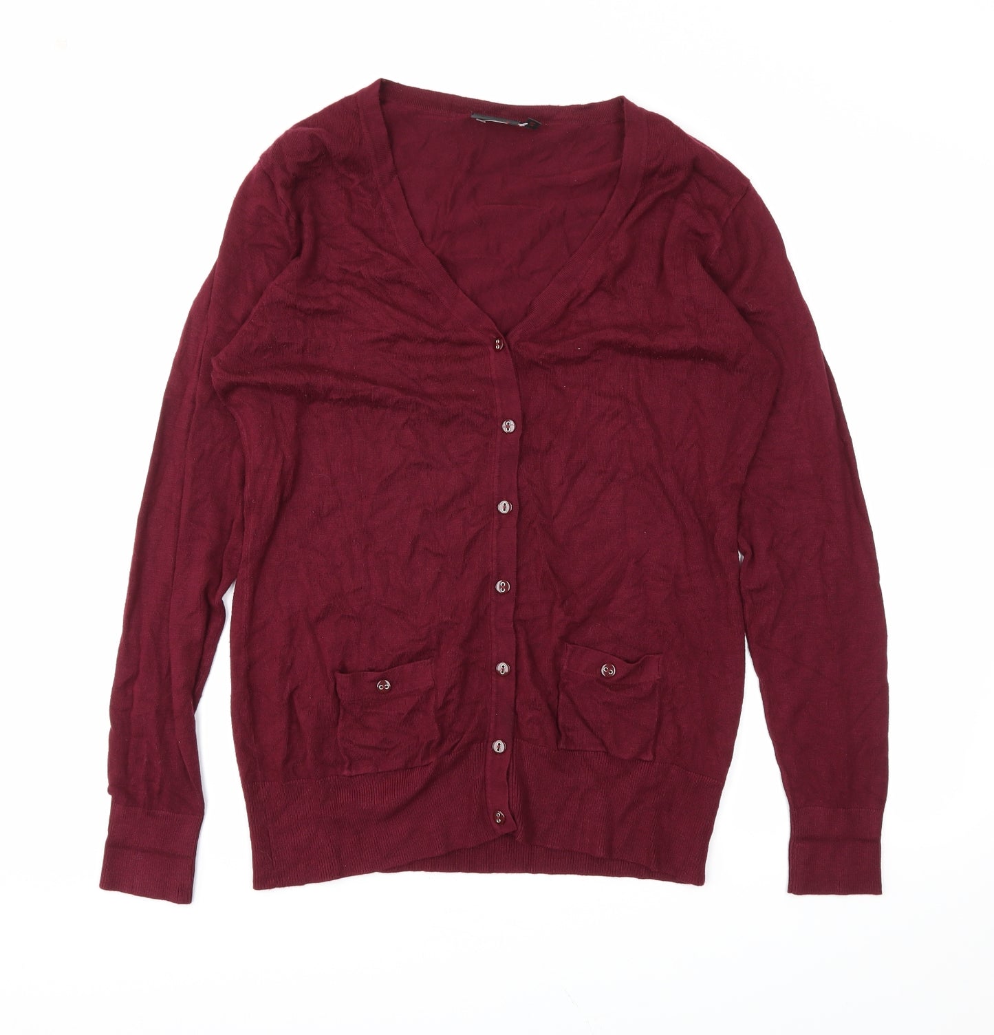 NEXT Womens Red   Cardigan Jumper Size 16