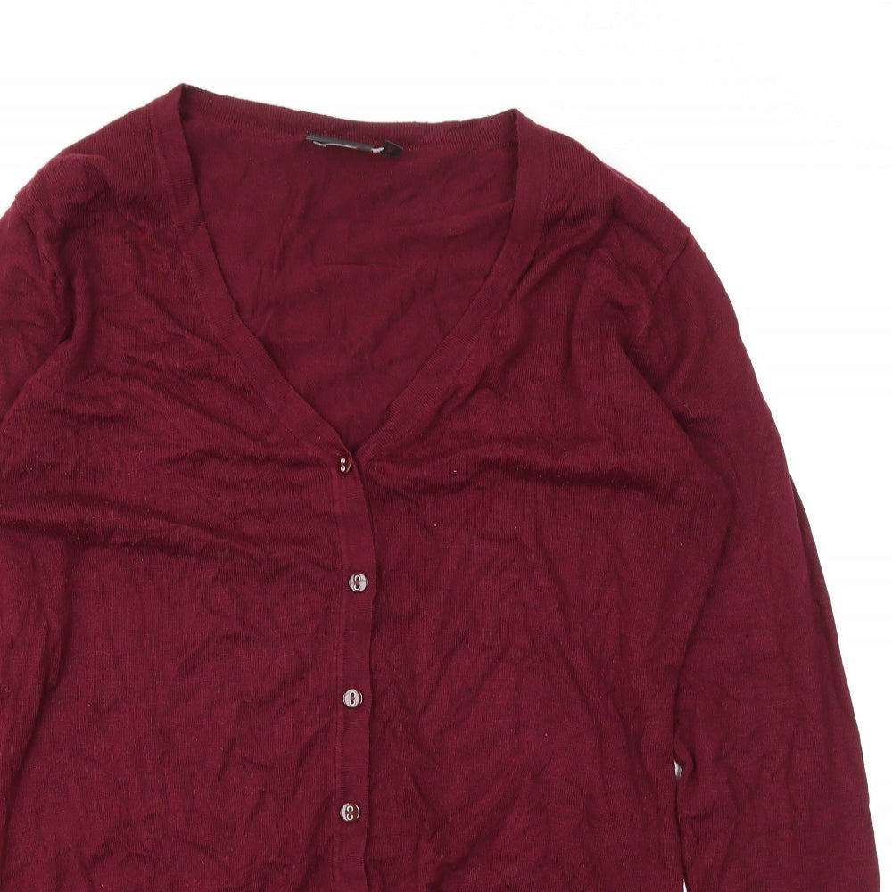 NEXT Womens Red   Cardigan Jumper Size 16