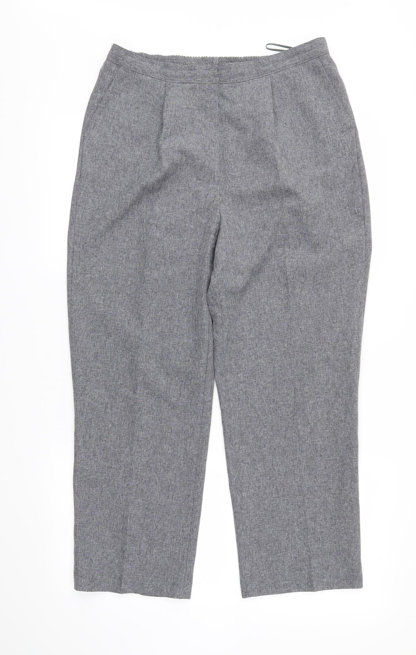 Bonmarché Womens Grey   Trousers  Size 14 L21.5 in - .