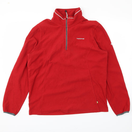 ceaghoppera Mens Red   Henley Jumper Size M