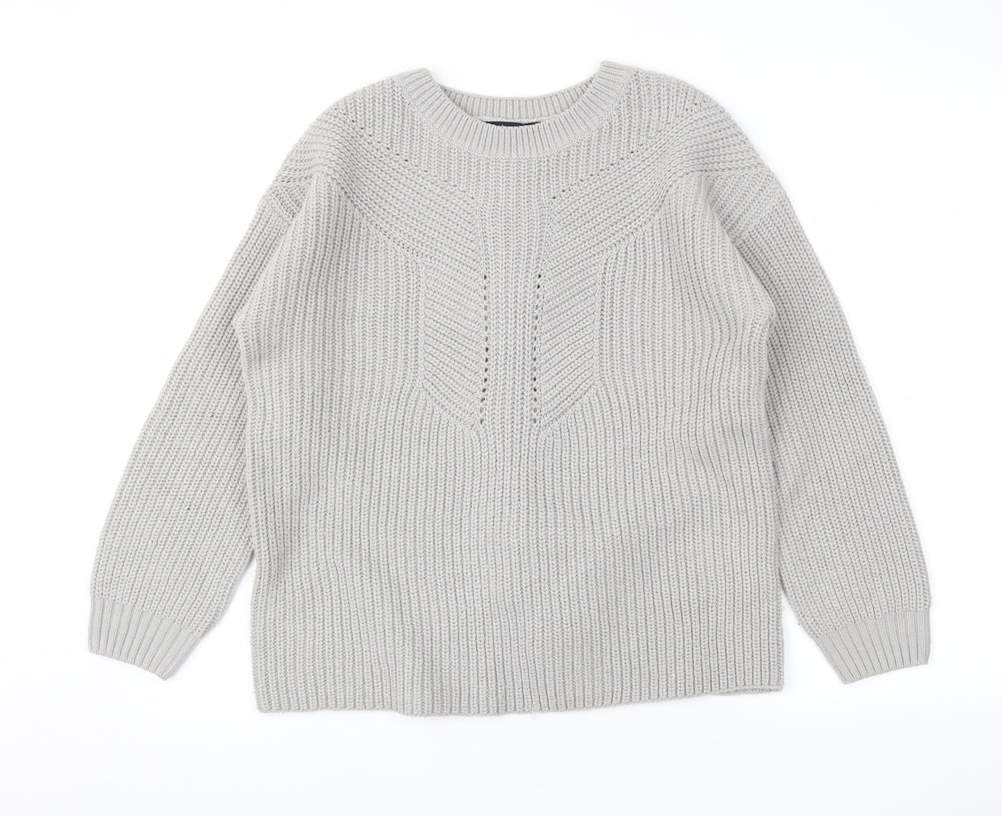Dorothy Perkins Womens Grey   Pullover Jumper Size 10