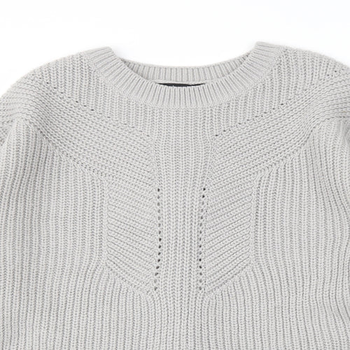 Dorothy Perkins Womens Grey   Pullover Jumper Size 10