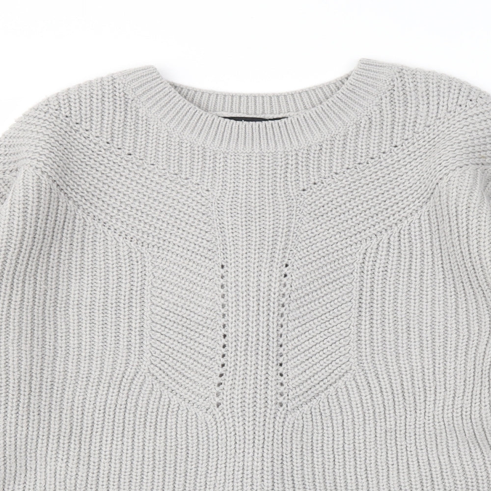 Dorothy Perkins Womens Grey   Pullover Jumper Size 10